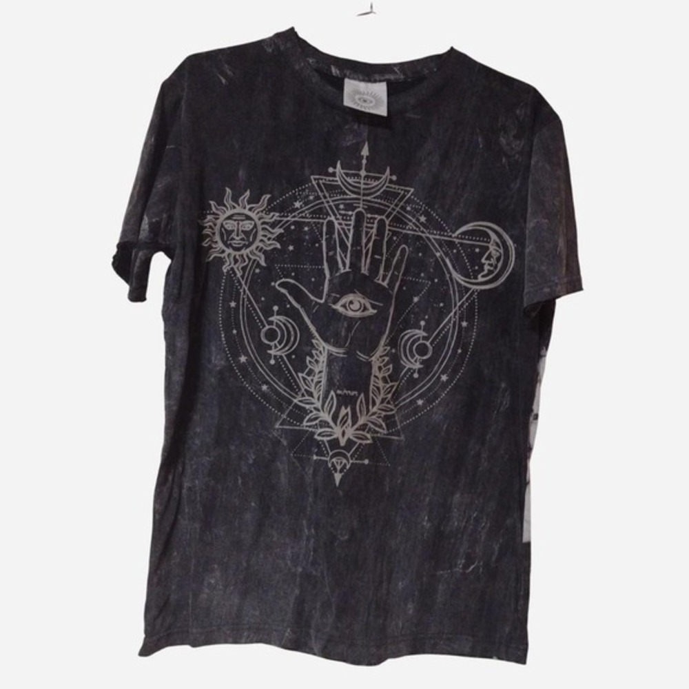 Sun moon stars eye medium men’s t shirt short sleeve cozy